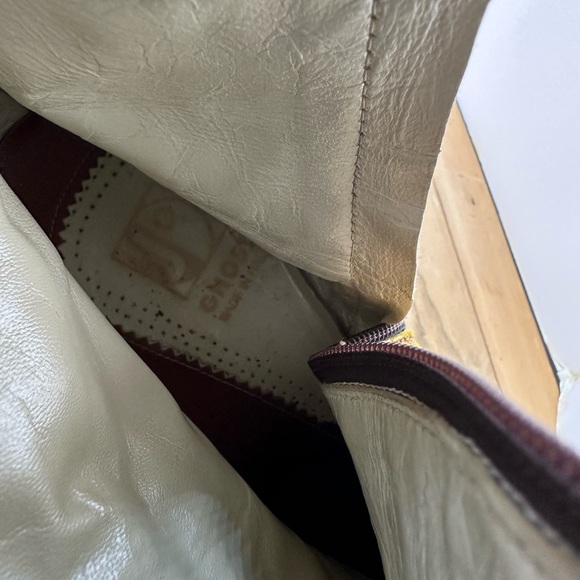 Jo Ghost Cognac Zipper Ankle Luxury Boots Vero Cuoio Made in Italy EU 43 - Picture 7 of 7